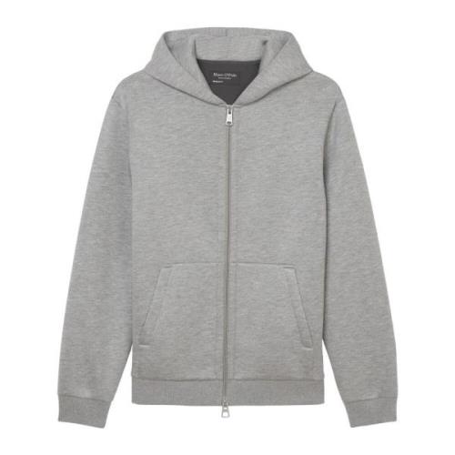 Scuba sweatjack regular Marc O'Polo , Gray , Heren