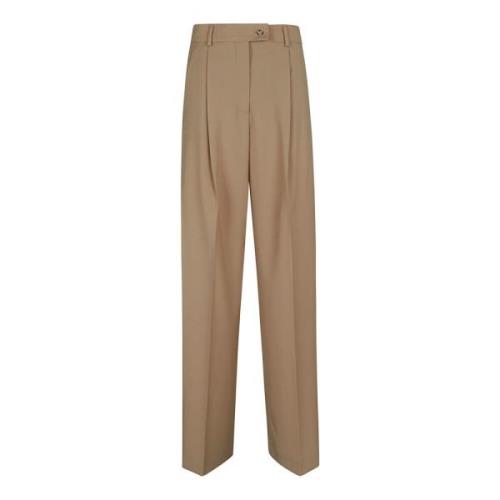 Wollen Broek Nude & Neutrals Max Mara , Brown , Dames