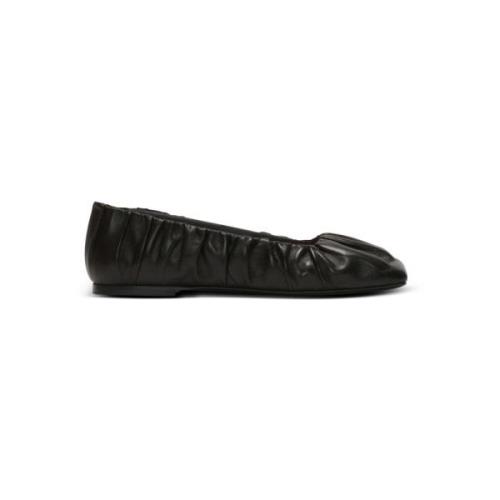 Eden ballet flats in gerimpeld lamsvacht Balmain , Black , Dames