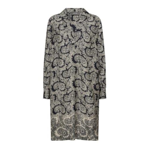 Vintage Paisley Overhemdjurk MOS Mosh , Beige , Dames