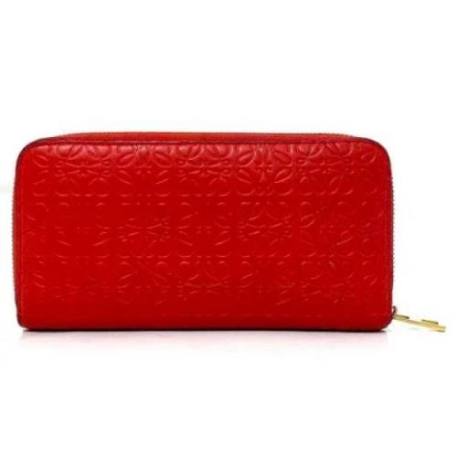 Pre-owned Leather wallets Loewe Pre-owned , Red , Dames