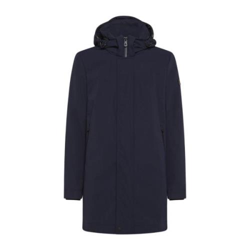 Minimalistische Technische Drielaagse Trenchcoat Peuterey , Blue , Her...