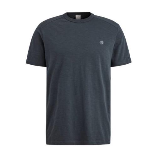 Essentieel korte mouw ronde hals T-shirt Cast Iron , Blue , Heren