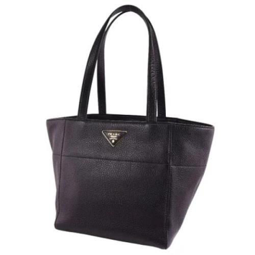 Pre-owned Leather prada-bags Prada Vintage , Black , Dames