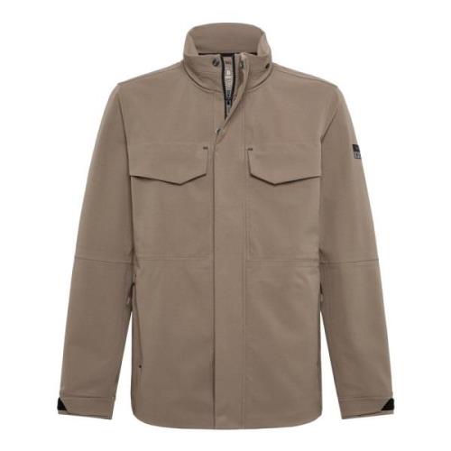 B Tech Technische Stof Field Jacket Boggi Milano , Beige , Heren