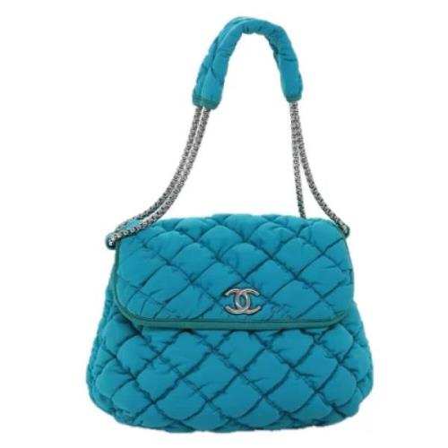 Pre-owned Fabric chanel-bags Chanel Vintage , Blue , Dames