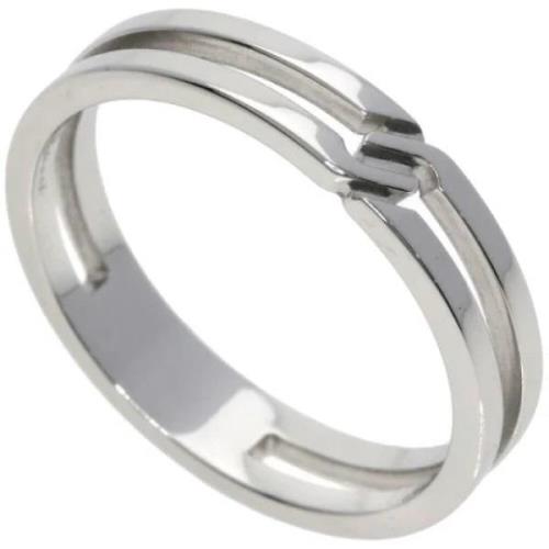 Pre-owned White Gold rings Gucci Vintage , Gray , Dames