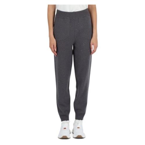 Broek van zuivere wol zijde kasjmier Panicale , Gray , Dames