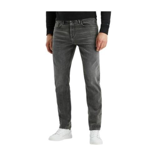 Reguliere Vuil Gecoate Denim Jeans Cast Iron , Gray , Heren