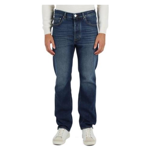 Straight Fit Jeans met Vijf Zakken Jacob Cohën , Blue , Heren