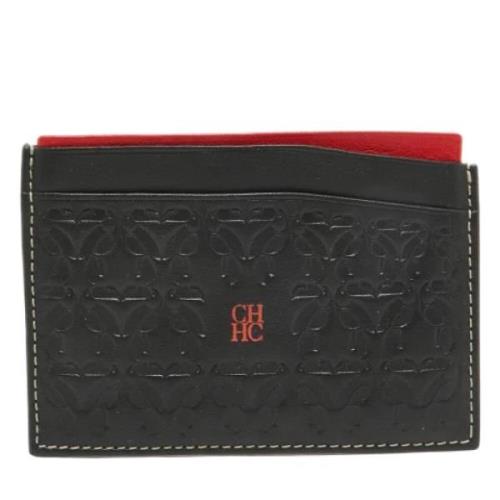 Pre-owned Leather wallets Carolina Herrera Pre-owned , Black , Heren