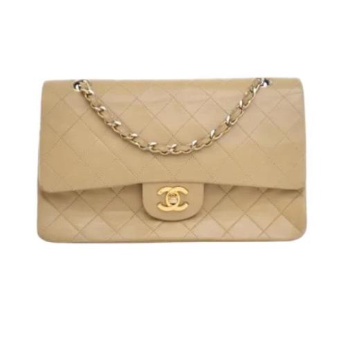 Pre-owned Leather chanel-bags Chanel Vintage , Brown , Dames