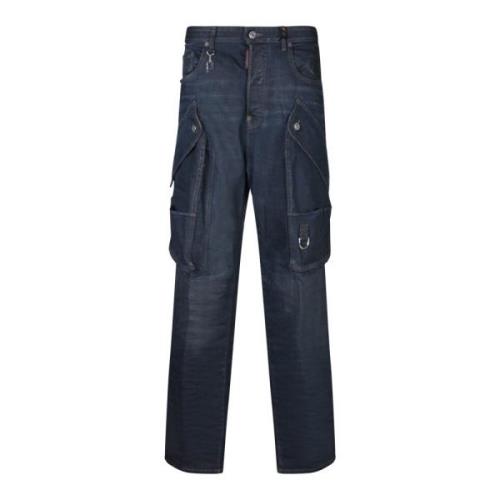 Blauwe Slim Fit Jeans Dsquared2 , Blue , Dames