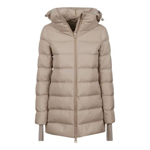 Donsjas met afneembare capuchon Herno , Beige , Dames