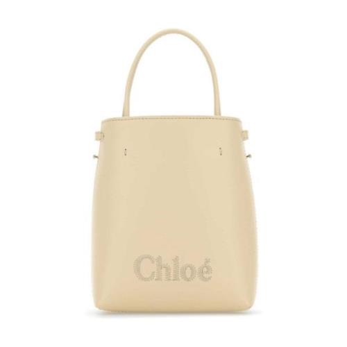 Gladde korrelleer schoudertas Chloé , Beige , Dames