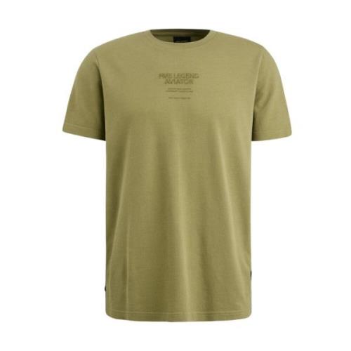 Gestructureerde Jersey Korte Mouw T-shirt PME Legend , Green , Heren