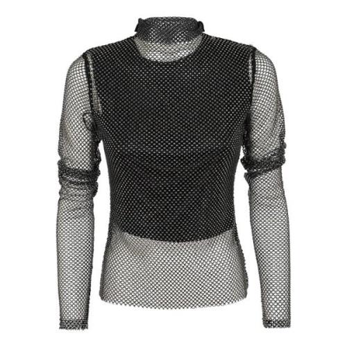 Mesh Shirt & Jersey Top Set Max Mara , Black , Dames