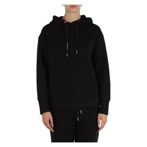 Gewatteerde hoodie in katoenmix Armani Exchange , Black , Dames