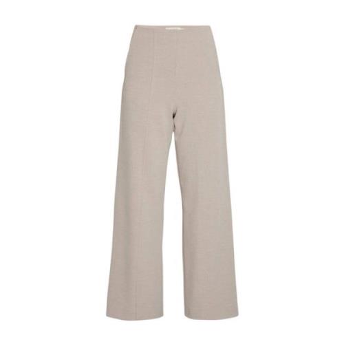 Mirabelle Michelle High-Waist Broek Moss Copenhagen , Beige , Dames