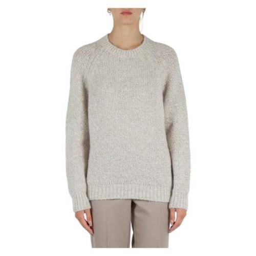 Mohair Sequin Sweater Marella , Beige , Dames