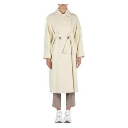 Virgin Wool Klassieke Jas Marella , Beige , Dames