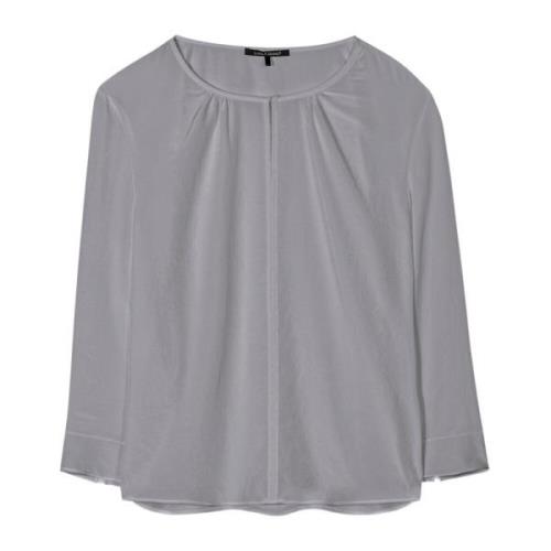 Blouse Shirt met Techno-Zijde, Knoopsluiting Luisa Cerano , Gray , Dam...