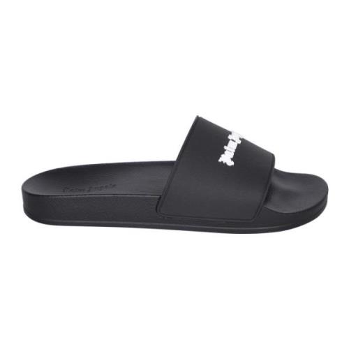 Zwarte Sandalen Stijlvol Ontwerp Palm Angels , Black , Heren