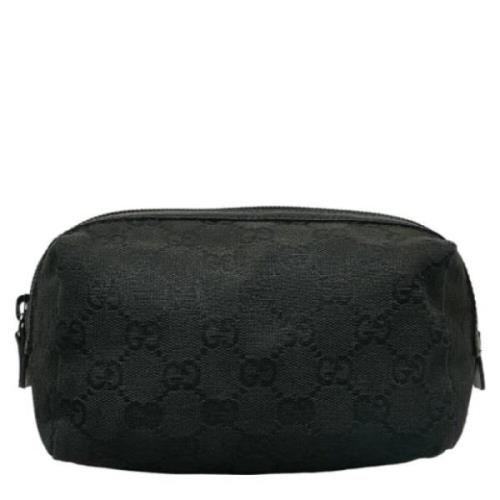 Pre-owned Canvas clutches Gucci Vintage , Black , Dames