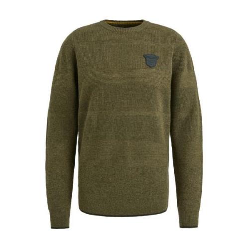 Katoenen Gebreide Pullover PME Legend , Green , Heren