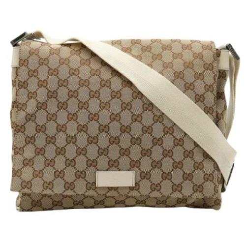 Pre-owned Canvas gucci-bags Gucci Vintage , Beige , Unisex