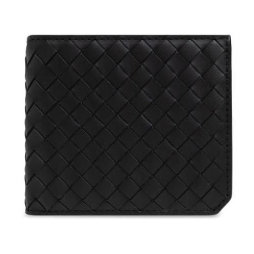 Leren portemonnee Bottega Veneta , Black , Heren