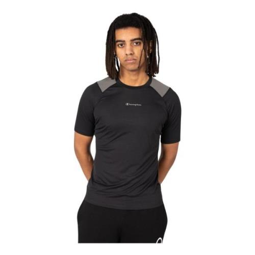 Klassieke Ronde Hals T-Shirt Champion , Black , Heren