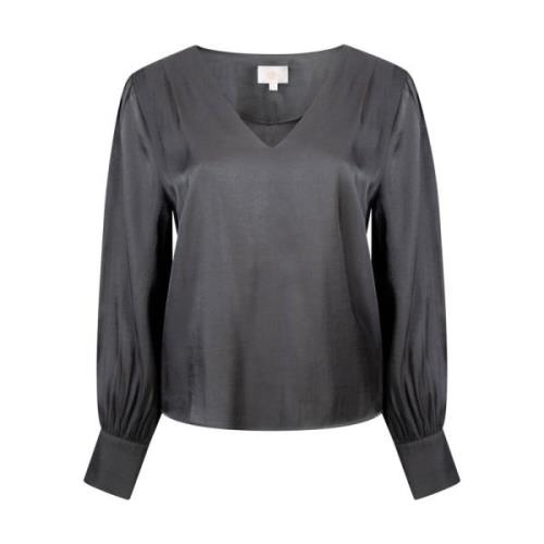 Lange Mouw Blouse Babbi VIS 355 Aaiko , Gray , Dames