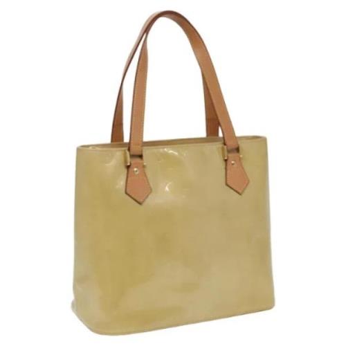 Pre-owned Leather totes Louis Vuitton Vintage , Beige , Dames