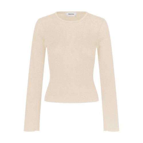 Lange Mouw Top Tommd Modström , Beige , Dames