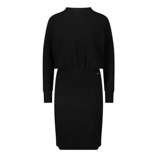 Batwing Sleeve Gebreide Jurk Betty & Co , Black , Dames