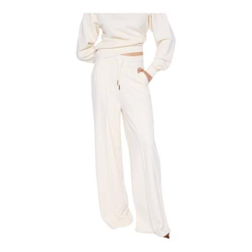 Wijde broek Elastische taille trekkoord Silvian Heach , White , Dames