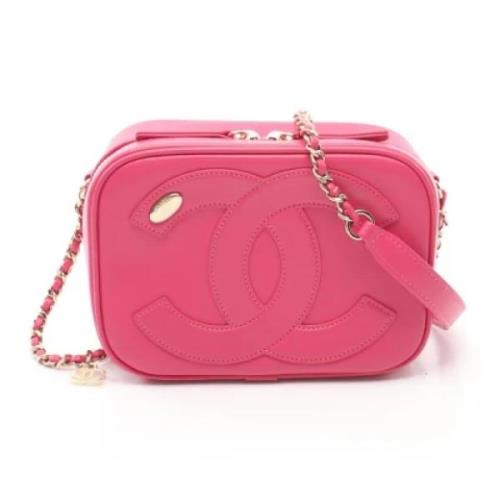 Pre-owned Leather shoulder-bags Chanel Vintage , Pink , Dames