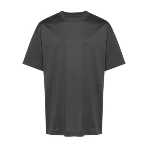 Logo Print Crew Neck T-shirt Givenchy , Gray , Heren