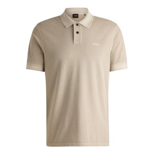 Klassiek Poloshirt Boss , Beige , Heren