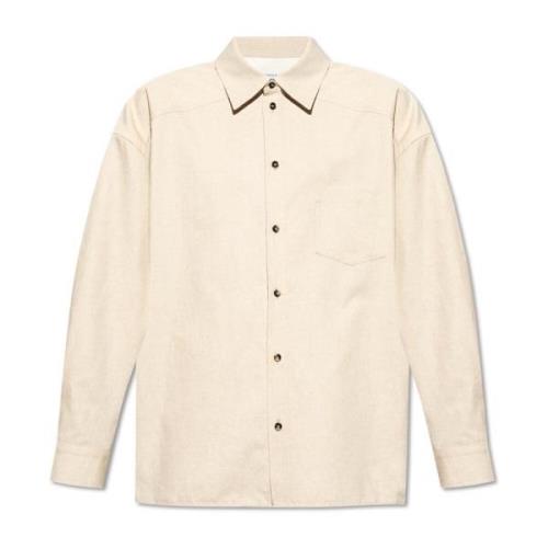 Oversized shirt Bottega Veneta , Beige , Heren