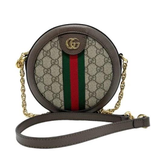 Pre-owned Canvas gucci-bags Gucci Vintage , Brown , Dames