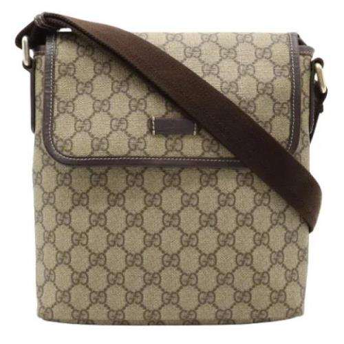 Pre-owned Canvas gucci-bags Gucci Vintage , Beige , Dames