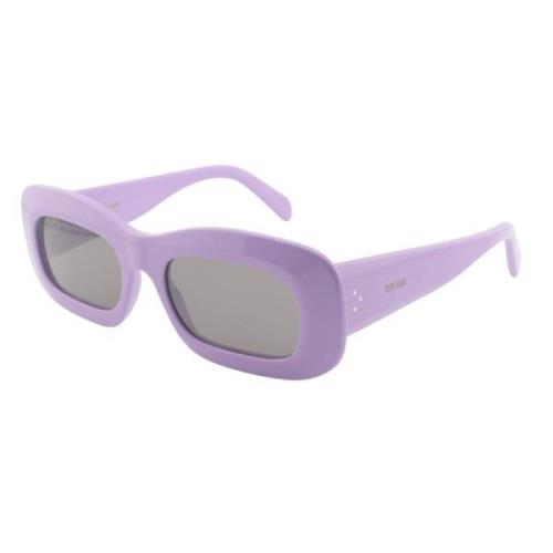 Stijlvolle zonnebril in lila en grijs Celine , Purple , Dames