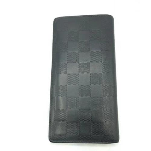 Pre-owned Canvas wallets Louis Vuitton Vintage , Black , Dames