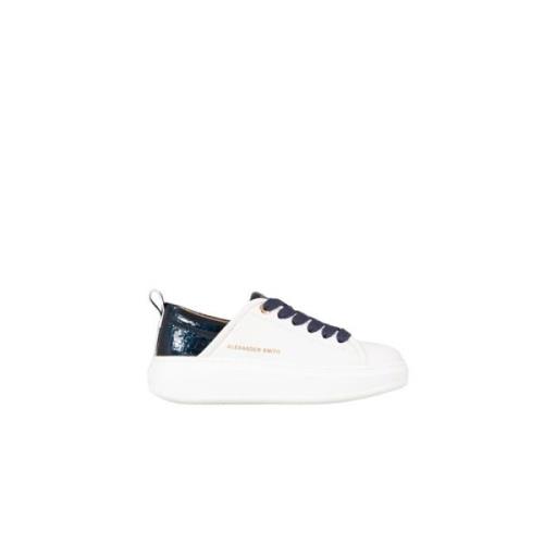 Eco Wembley Wit Blauw Sneakers Alexander Smith , Multicolor , Dames