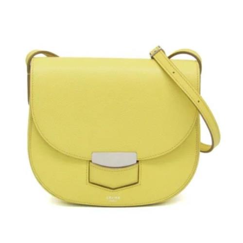 Pre-owned Leather celine-bags Celine Vintage , Yellow , Dames