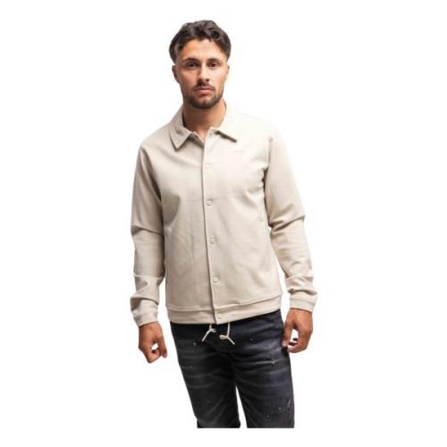 Beige Overshirt Heren Lente/Zomer Collectie Pure Path , Beige , Heren