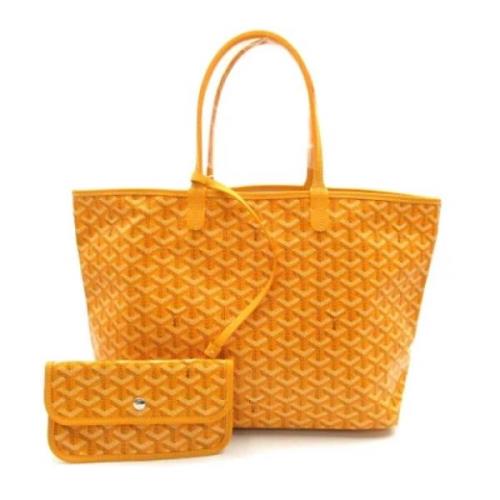 Pre-owned Canvas totes Goyard Vintage , Yellow , Dames