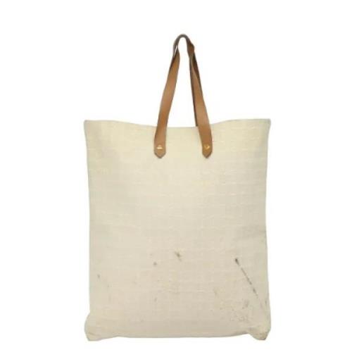 Pre-owned Canvas totes Hermès Vintage , White , Dames